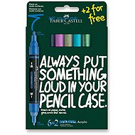 FABER-CASTELL acrylic 1-3mm Frost, 6+2 colours - Marker