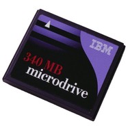 IBM Microdrive 340MB, single KIT, CF+, DMDM10340 - Memory Card