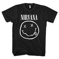 Nirvana - White Smiley - size XL - T-Shirt