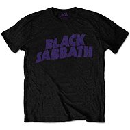 Black Sabbath - Wavy Logo Vintage - velikost L - Tričko