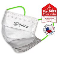 NANO M. ON Face Mask - Junior Premium Nanofibre Medical Mask Bright Green Rubber Band (10 pcs) - Surgical Mask