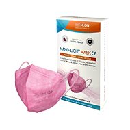 NANO M. ON - NANO LIGHT MASK, nano mask in the shape of a respirator (10 pcs) pink - Surgical Mask