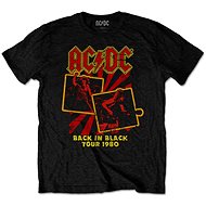 AC/DC - Back in Black Tour 1980 - tričko M - Tričko