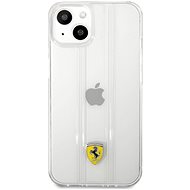 Ferrari PC/TPU 3D Stripes Back Cover for Apple iPhone 13 Transparent - Phone Cover