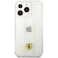 Ferrari PC/TPU 3D Stripes Back Cover for Apple iPhone 13 Pro Transparent - Phone Cover