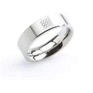 Titanium Wedding Ring BOCCIA with Diamonds 0101-13 - Ring