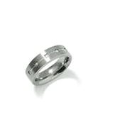 Titanium Wedding Ring BOCCIA with Diamonds 0101-20 - Ring