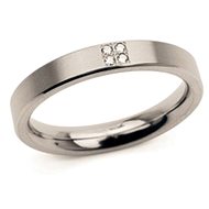 Titanium Ring BOCCIA with Diamonds 0120-0149 - Ring