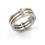 Titanium Ring BOCCIA with Diamonds 0126-02 - Ring