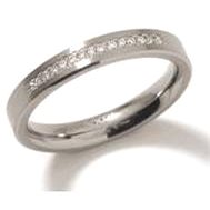 Titanium Ring BOCCIA with Diamonds 0120-04 - Ring