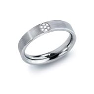 Titanium Ring BOCCIA with Diamonds 0121-05 - Ring