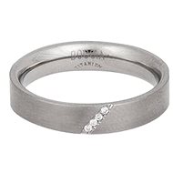 Titanium BOCCIA with Diamonds 0121-0754 - Ring