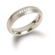 Titanium BOCCIA with Diamonds 0130-03 - Ring