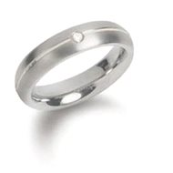 Titanium BOCCIA with Diamonds 0130-05 - Ring