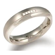 Titanium BOCCIA with Diamonds 0130-09 - Ring