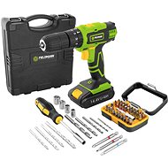 FIELDMANN AKU drill 14,4V with impact driver and accessories FDV 10352-55AR (1x2 Ah) - Cordless Drill