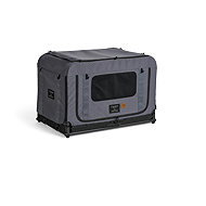 FIKAGO Queen M Grey Foldable Kennel and Carrier - Carrier Bag for Pets