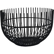 FINE 2 DINE Iris Wire basket, height 95 mm, diameter 150 mm, black - Bread Basket