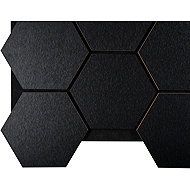 Fired Up Acoustic wooden hexagonal panel Fuse, black oak decor - Acoustic Panel