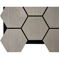 Fired Up Acoustic wooden hexagonal panel Fuse, grey oak decor - Acoustic Panel