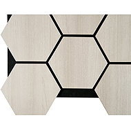 Fired Up Acoustic wooden hexagonal panel Fuse, white oak decor - Acoustic Panel