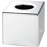 Fired Up Corporation Corby Devon Cube box for handkerchiefs, chrome - Tissue Box