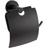 Fired Up Corporation Toilet paper holder with cover, black - Toilet Paper Holder