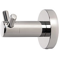 Fired Up Corporation Double clothes hook Corby Harrogate, polished steel - Coat Hanger
