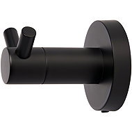 Fired Up Corporation Double clothes hook Corby Harrogate, black - Coat Hanger