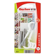 fischer Universal Plug UX 8 x 50 R RH with Rim and Round Hook - Fastening Material Set