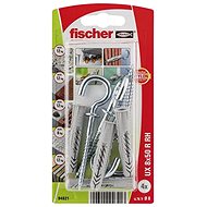 fischer UX 8 x 50 Universal Knotting Dowel with Hook - Fastening Material Set
