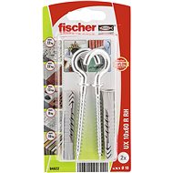 fischer UX 10 x 60 Universal Knotting Dowel with White Hook - Fastening Material Set