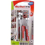fischer DUOPOWER 10 x 50 Universal Dowel + Screw - Fastening Material Set