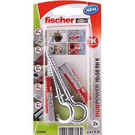 fischer DUOPOWER 10 x 50 Universal Dowel + Hook - Fastening Material Set