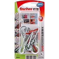 fischer DUOPOWER 6 x 30 Universal Dowel + Hook - Fastening Material Set