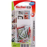 fischer DUOPOWER 6 x 30 WH with Angle Hook - Fastening Material Set