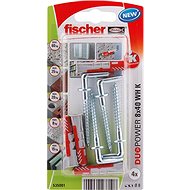 fischer DUOPOWER 8 x 40 WH with Angle Hook - Fastening Material Set