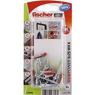 fischer DUOPOWER 5 x 25 Universal Dowel + Angle Hook - Fastening Material Set