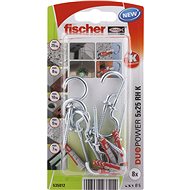 fischer DUOPOWER 5 x 25 Universal Dowel + Hook - Fastening Material Set