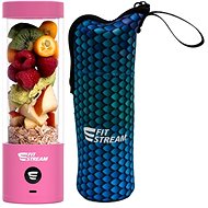FitStream Pro pink, USB-C + Fitstream Neoprene cover for Fitstream E1, chameleon - Countertop Blender