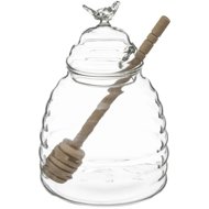5Five Glass honey jar with spoon 400 ml - Storage Jar