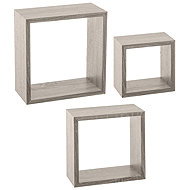 5five Simply Smart Decorative shelves grey CUBE M, 3 pcs - Shelf