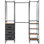 5five Simply Smart Storage module: 3 drawers, 4 shelves, columns, 180 × 47 × 198 cm - Stand