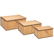 5Five Set of 3 Bamboo Baskets Bambou - Storage Basket