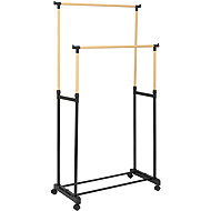 5five Simply Smart Double clothes rack WOODY, 86 × 42 × 165 cm - Coat Hanger