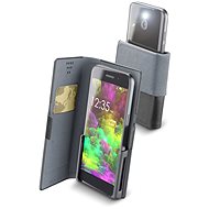 Cellularline Slide & Click XXXL with Hinged Top of PU Leather, Black - Phone Case