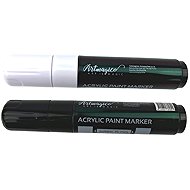 Artmagico Acrylic marker Jumbo 15 mm, 2 pcs, black, white - Marker