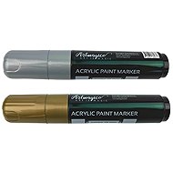 Artmagico acrylic marker Jumbo 15 mm, 2 pcs, gold, silver - Marker