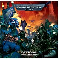 Oficiální nástěnný kalendář 2023 Warhammer s plakátem  - Nástěnný kalendář