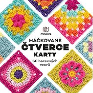 Háčkované čtverce Karty - 50 barevných vzorů - 